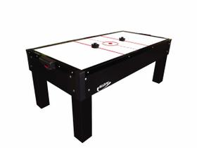 Mesa Aero Hockey (air hockey) PRETO 2,14x 1,09 Com contador , motor bivolt + Kit Klopf 1048