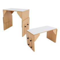 Mesa Ajustável com 7 níveis de regulagem, Grátis 3 canetões de quadro branco