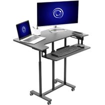 Mesa ajustável em altura VIVO CART-V06A Preta Mesa ajustável em altura VIVO CART-V06A Preta
