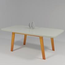 Mesa Alba 160x80 MDF/Vidro Bom Pastor