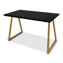 Mesa Alpha 1,20 x 0,60 - Dourada/Preto