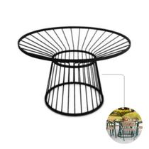 Mesa Alumínio Piscina Jardim Cozinha Tampo de Vidro ou Madeira