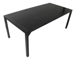 Mesa Alumínio Ripado Retangular 1.60 X 1m