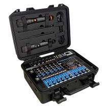 Mesa amplificada com microfone duplo sem fio KSR PRO KMP1600