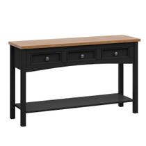 Mesa Aparador 3 Gavetas 1 Prateleira Veneza Preto Mesa Aparador 3 Gavetas 1 Prateleira Veneza Preto