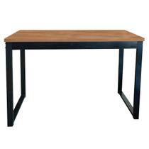 Mesa Aparador Estilo Industrial 100x38cm para Café Nogal/Preto REALME