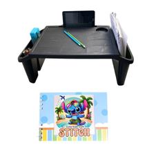 Mesa Apoio Infantil + Livro de Capa Dura 48 Páginas para Colorir, Criar e Aprender