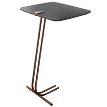 Mesa Apoio Lateral para Sofá Lisboa Pé Café LarFlex Mesa Apoio Lateral para Sofá Lisboa Pé Café LarFlex