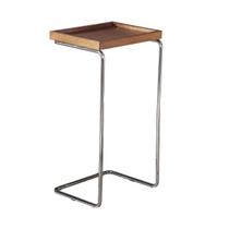 Mesa Apoio Lateral para Sofá Pé Cromado LarFlex Mesa Apoio Lateral para Sofá Pé Cromado LarFlex