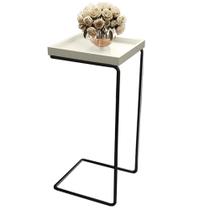 Mesa Apoio Lateral para Sofá Pé Preto LarFlex Mesa Apoio Lateral para Sofá Pé Preto LarFlex