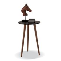 Mesa Apoio Lateral Redonda Lunis Preto Mesa Apoio Lateral Redonda Lunis Preto