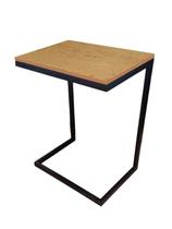 Mesa Apoio Lateral Sofá Cama Notebook Aço E Mdf 40x30cm
