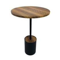 Mesa Apoio Madeira Acabamento Metal Preto Fino Design Mesa Apoio Madeira Acabamento Metal Preto Fino Design