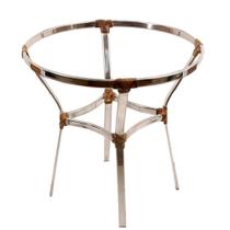 Mesa Ascoli em Alumínio 70cm Altura X 80cm Diâmetro Trama Original