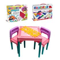 Mesa Atividades + Jogo Inteligencia Hora Rush Desenho Magico