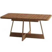 Mesa Atria 1592 Retangular 160cm Carraro Cor Nogal com Rose Cobre Mesa Atria 1592 Retangular 160cm Carraro Cor Nogal com Rose Cobre