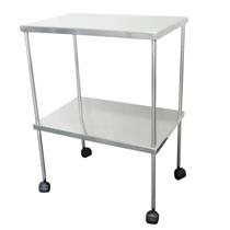 Mesa aux 0,40x0,60x0,80 - Inox c/ rodas
