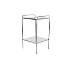 Mesa Auxiliar 40 X 40 X 80 em Inox e Ponteira