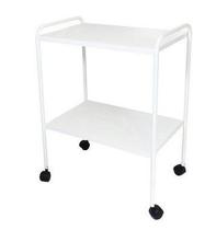 Mesa auxiliar 40 x 60 x 80 pintura epoxi com rodízio