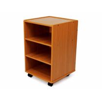 Mesa Auxiliar Bella com 03 Prateleiras Marrom Escuro - Arktus