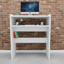 Mesa Auxiliar Branca Compacta Elegância e Funcionalidade para Sala, Quarto ou Escritório Mesa Auxiliar Branca Compacta Elegância e Funcionalidade para Sala, Quarto ou Escritório