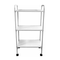 Mesa Auxiliar Carrinho Multifuncional Estética - 3 Prateleiras Aço