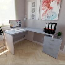 Mesa Auxiliar com Gaveteiro Pedestal Pasta Suspensa e 2 Gavetas Natus Mesa Auxiliar com Gaveteiro Pedestal Pasta Suspensa e 2 Gavetas Natus