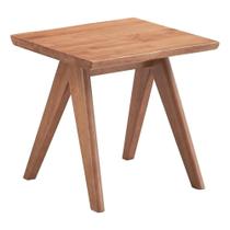 Mesa Auxiliar Cuadrada Velentina de Madera de Caucho Natural - Acme Furniture