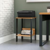 Mesa Auxiliar Em Mdf 40 X 44 X 60 Cm Freijó/preto Fosco F14 Mesa Auxiliar Em Mdf 40 X 44 X 60 Cm Freijó/preto Fosco F14
