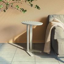 Mesa Auxiliar Lateral Orgânica Oval 100% MDF 60cm