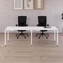 Mesa Auxiliar Lateral para Escrivaninha Plataforma Simples Pé Trave Smart 120x60cm Yescasa Branco Mesa Auxiliar Lateral para Escrivaninha Plataforma Simples Pé Trave Smart 120x60cm Yescasa Branco