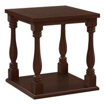 Mesa auxiliar Monarch Specialties 3970 Brown Espresso 60x60x64cm Mesa auxiliar Monarch Specialties 3970 Brown Espresso 60x60x64cm