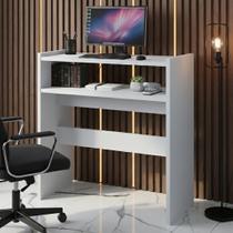 Mesa Auxiliar Multiuso Branca 77cm Moderna, Resistente e Versátil para Sala, Quarto e Escritório