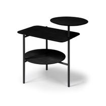 Mesa Auxiliar Ondina Aço Carbono Preto