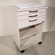 Mesa Auxiliar Para Clínicas e Consultórios 02 Gavetas - Deki