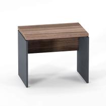 Mesa Auxiliar PE 40 Pandin 90 Cm Walnut e Grafito Mesa Auxiliar PE 40 Pandin 90 Cm Walnut e Grafito