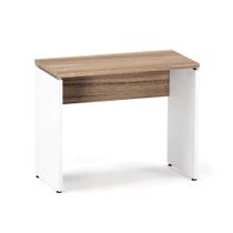 Mesa Auxiliar Pé Painel P25 Pandin 90 CM Noce Naturale e Branco Mesa Auxiliar Pé Painel P25 Pandin 90 CM Noce Naturale e Branco