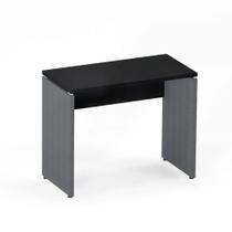 Mesa Auxiliar Pé Painel P25 Pandin 90 CM Preto e Grafito Mesa Auxiliar Pé Painel P25 Pandin 90 CM Preto e Grafito