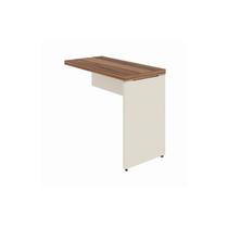 Mesa AUXILIAR Simples - PÉ PAINEL - 0,90X0,45m - NOGAL SEVILHA / BRANCO - 34308