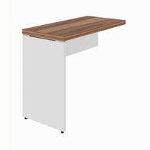 Mesa AUXILIAR Simples - PÉ PAINEL - 0,90X0,45m - NOGAL SEVILHA / BRANCO - 34308 Mesa AUXILIAR Simples - PÉ PAINEL - 0,90X0,45m - NOGAL SEVILHA / BRANCO - 34308