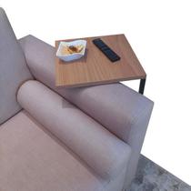 Mesa Auxiliar Strassis Design SD-3007 Metal e MDF Cor: Preto