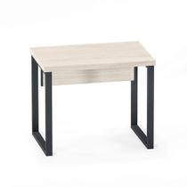 Mesa Auxiliar Tubolar PE 40 Pandin 90 Cm Casablanca e Grafito Mesa Auxiliar Tubolar PE 40 Pandin 90 Cm Casablanca e Grafito