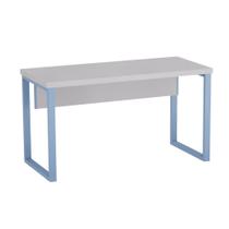 Mesa Auxiliar Tubolar PE 40 Pandin 90 Cm Cinza e Azul Dali