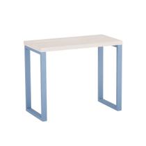 Mesa Auxiliar Tubolar PE 40 Pandin 90 x 45 Cm Casablanca e Azul Dali