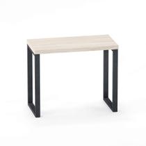 Mesa Auxiliar Tubolar PE 40 Pandin 90 x 45 Cm Casablanca e Grafito Mesa Auxiliar Tubolar PE 40 Pandin 90 x 45 Cm Casablanca e Grafito