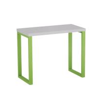 Mesa Auxiliar Tubolar PE 40 Pandin 90 x 45 Cm Cinza e Verde Mesa Auxiliar Tubolar PE 40 Pandin 90 x 45 Cm Cinza e Verde