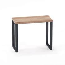 Mesa Auxiliar Tubolar PE 40 Pandin 90 x 45 Cm Noce Naturale e Grafito Mesa Auxiliar Tubolar PE 40 Pandin 90 x 45 Cm Noce Naturale e Grafito