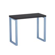 Mesa Auxiliar Tubolar PE 40 Pandin 90 x 45 Cm Preto e Azul Dali