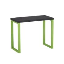 Mesa Auxiliar Tubolar PE 40 Pandin 90 x 45 Cm Preto e Verde