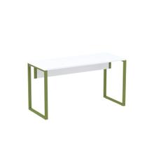 Mesa Auxiliar Tubular P25 Pandin 90 CM Branco e Verde